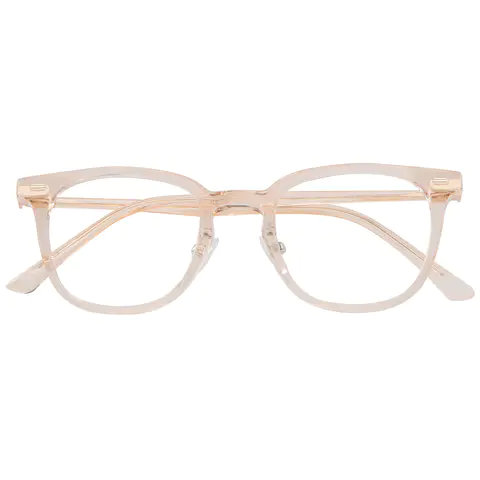 Square Pale Pink Eyeglasses