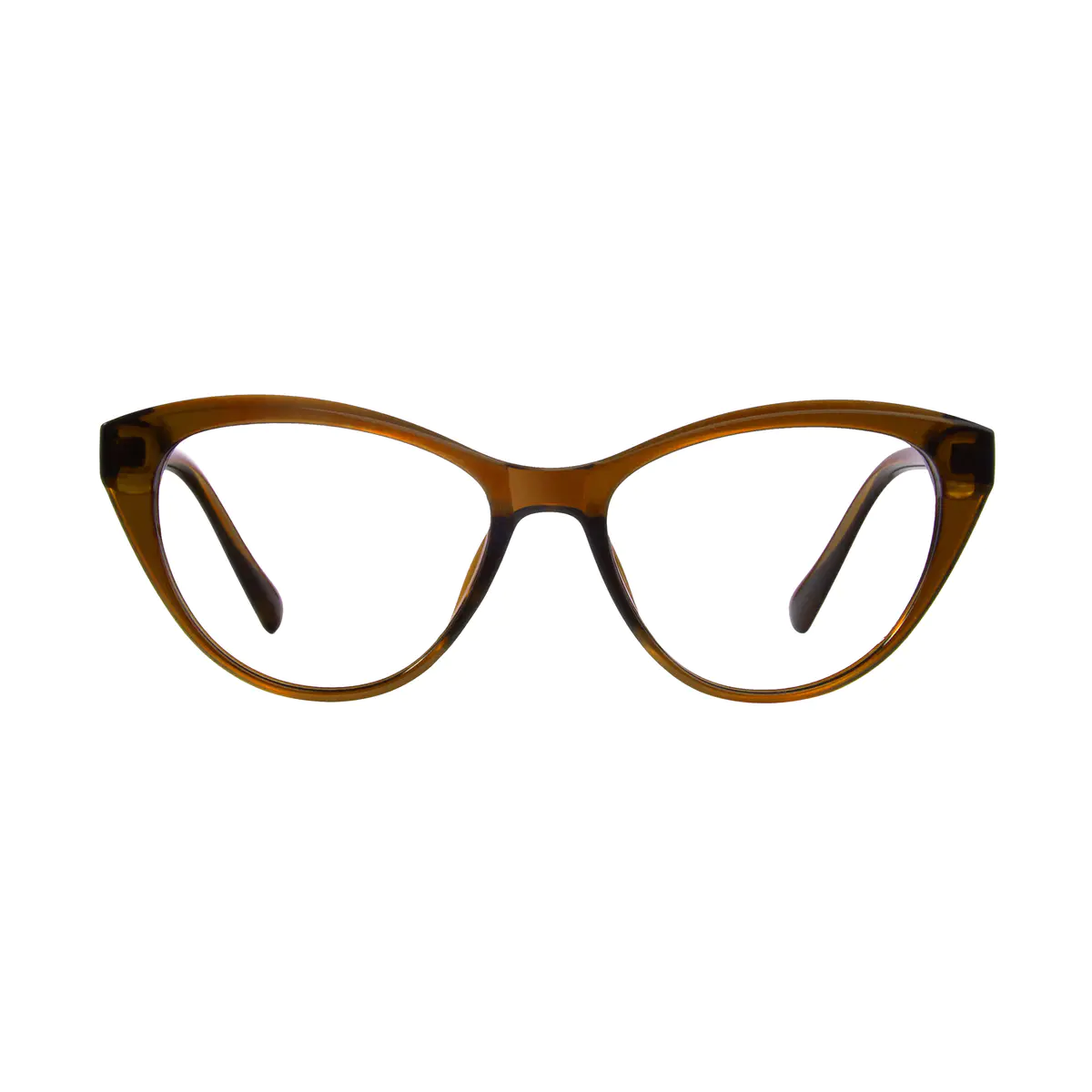 Cat-eye Light Brown Eyeglasses