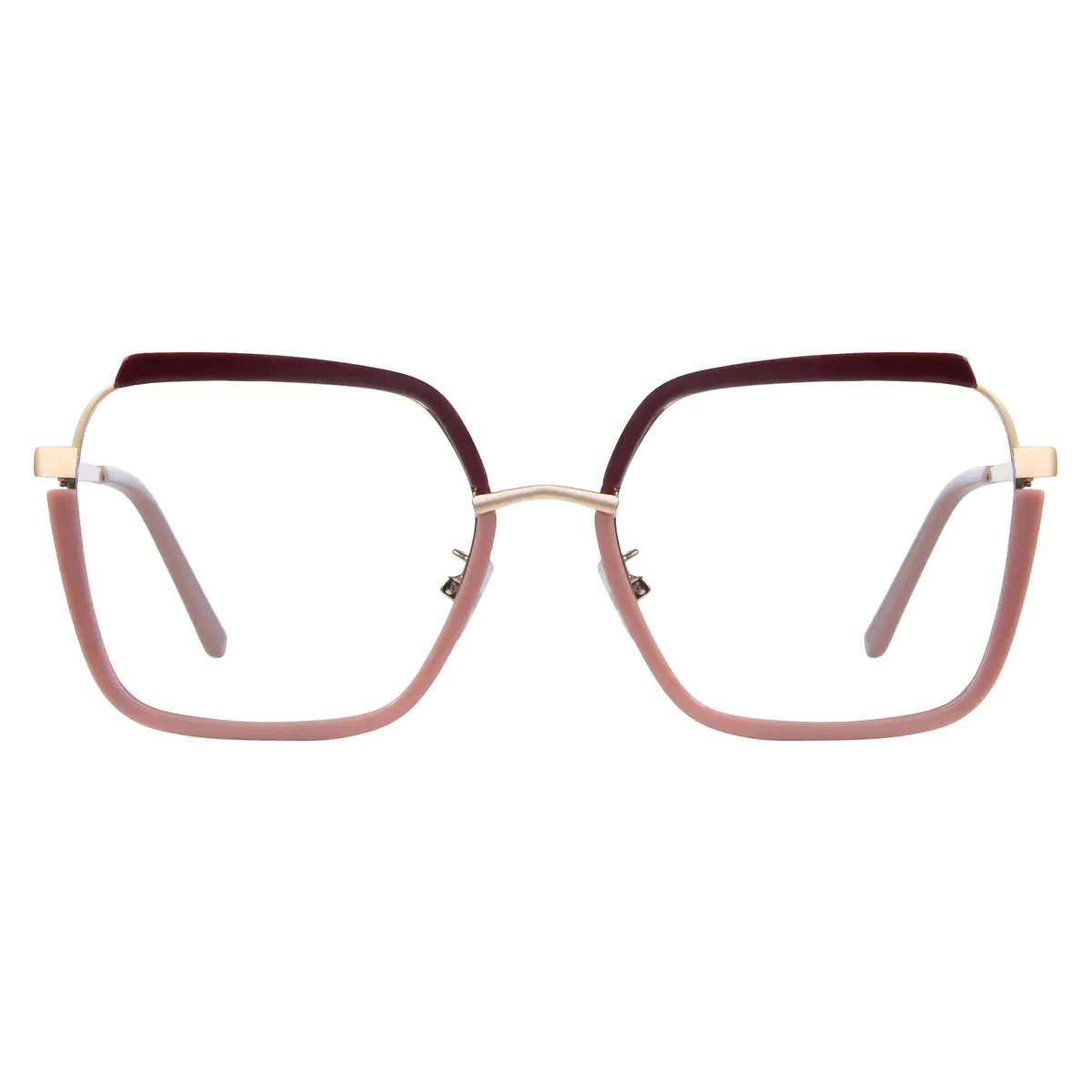 Square Pink Eyeglasses