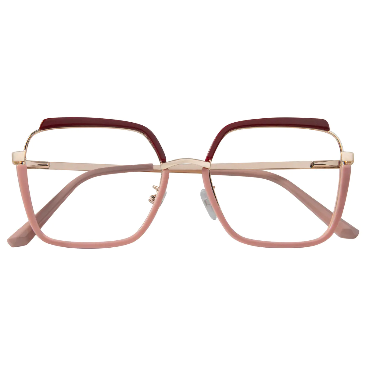 Square Pink Eyeglasses