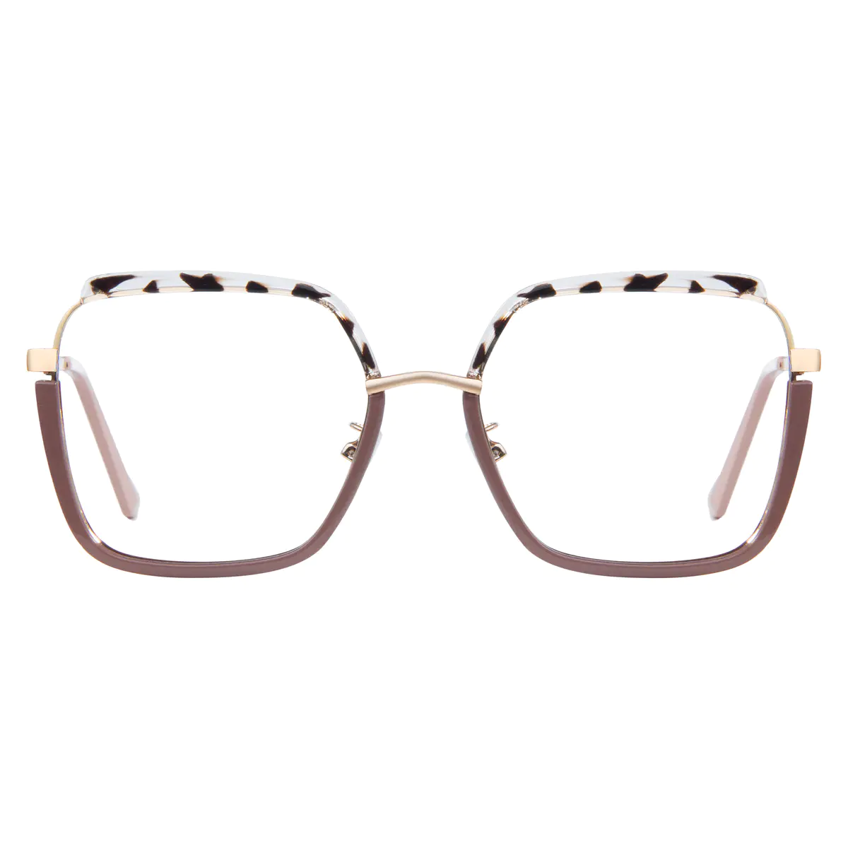 Square Tortoiseshell/Pink Eyeglasses