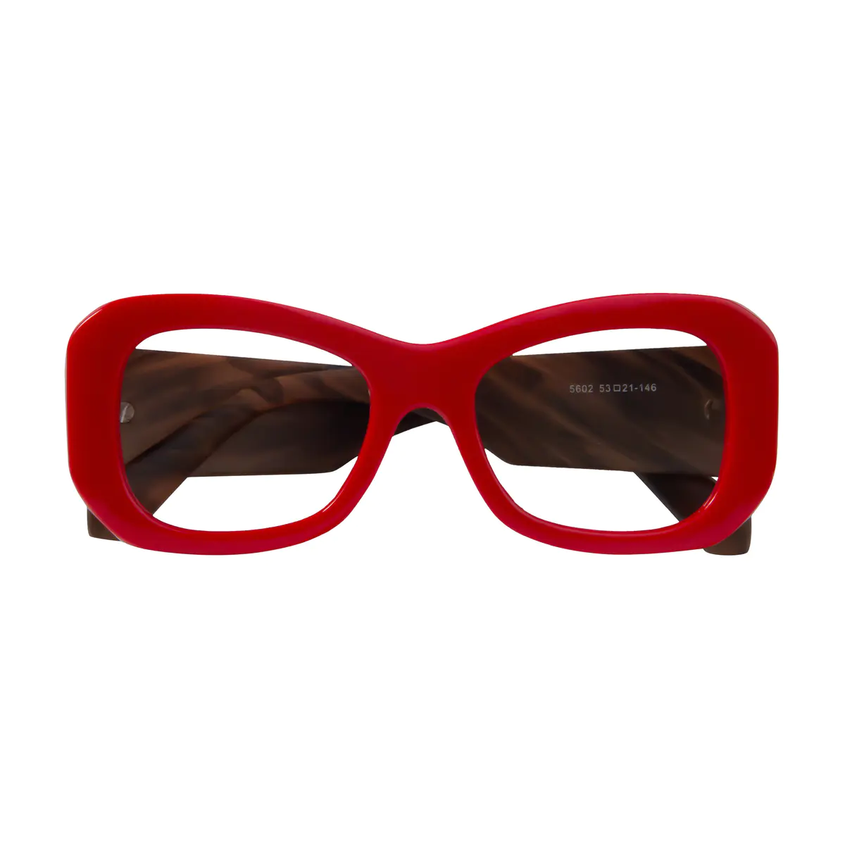 Square Red Eyeglasses