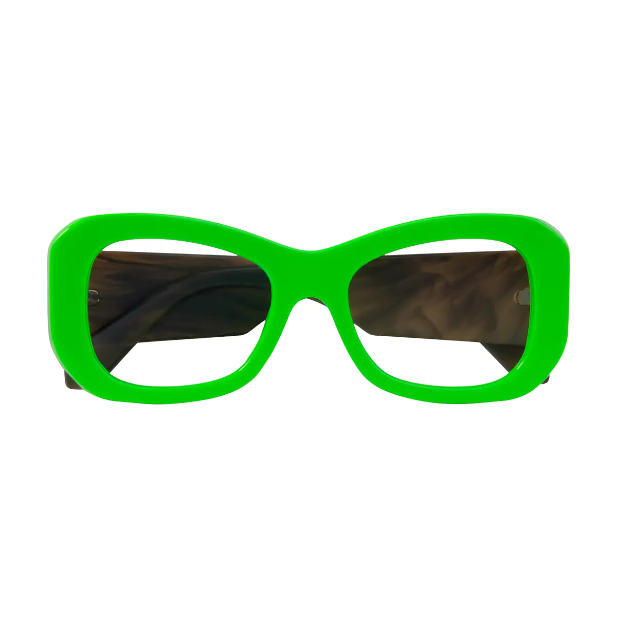 Square Green Eyeglasses