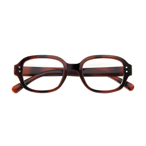 Oval Ruby Tortoiseshell Eyeglasses