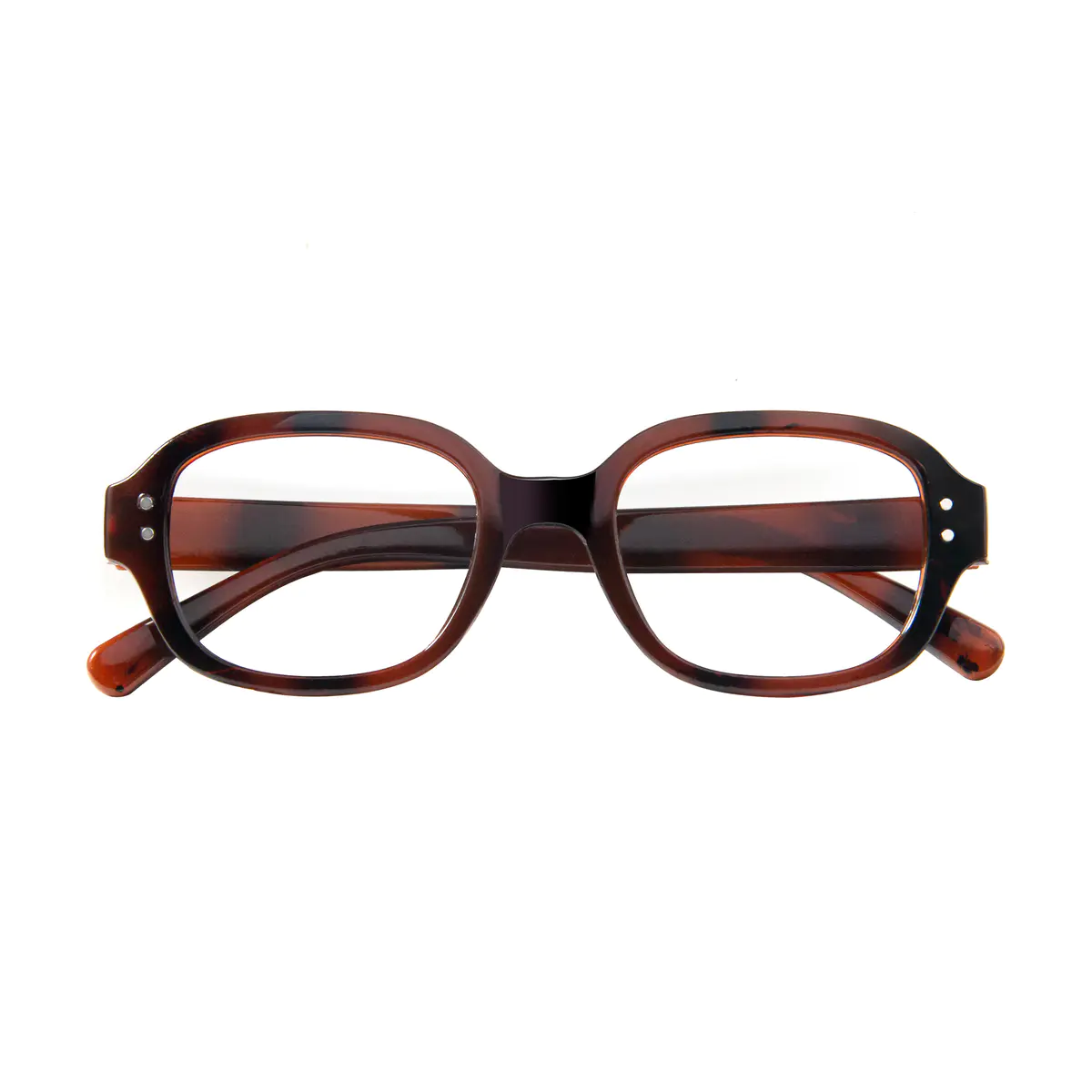 Oval Ruby Tortoiseshell Eyeglasses