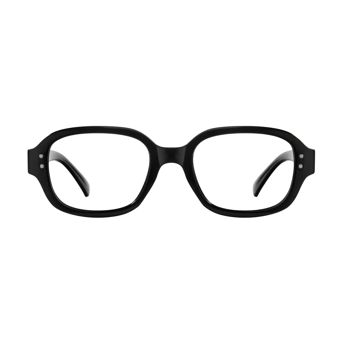 Oval Black Eyeglasses