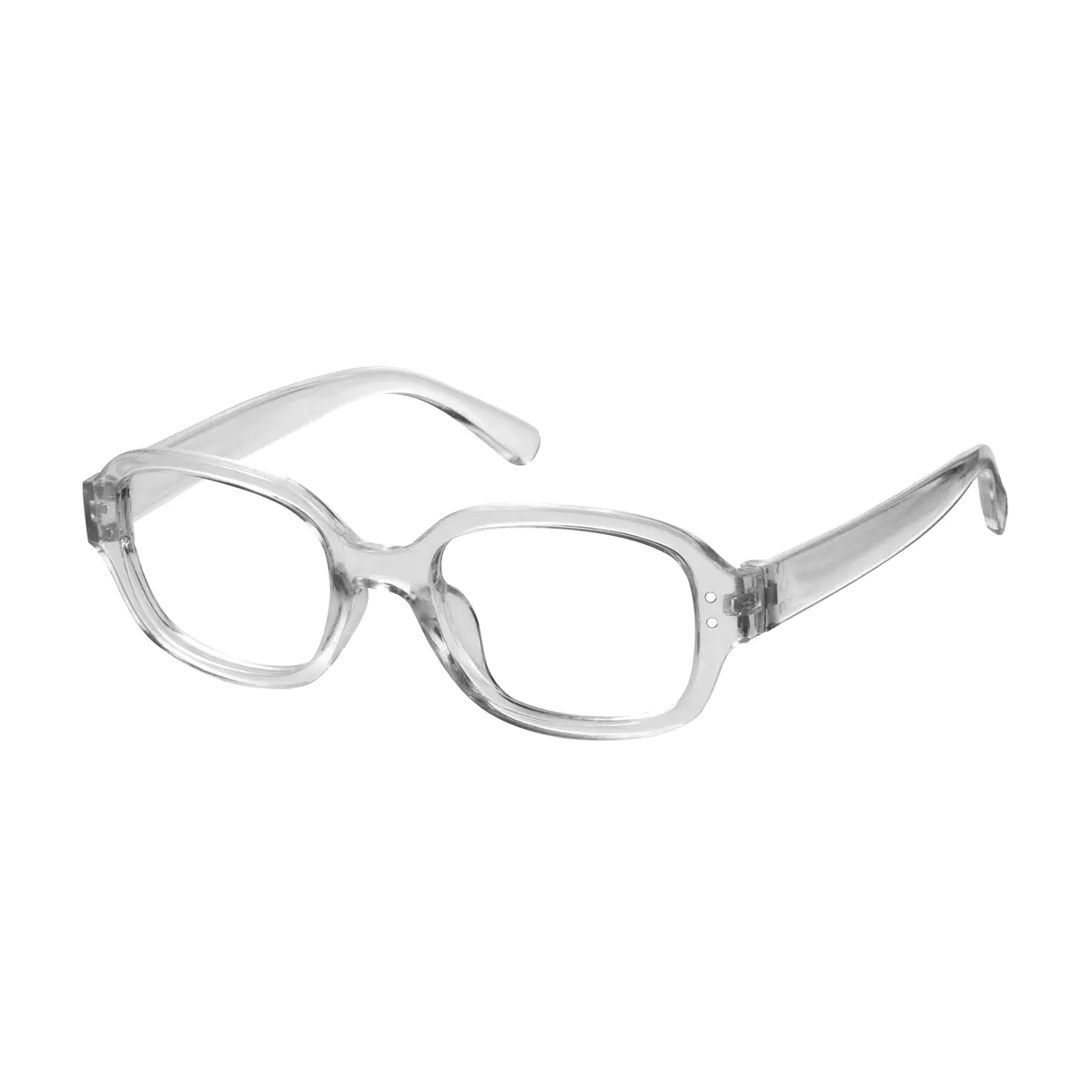 Oval Clear Eyeglasses