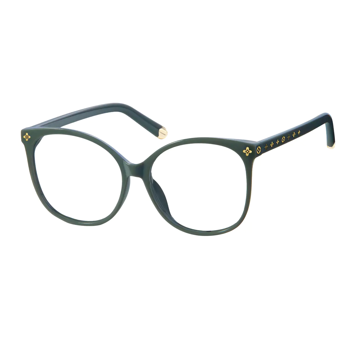 Cat-eye Green Eyeglasses