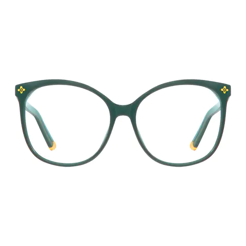 Cat-eye Green Eyeglasses