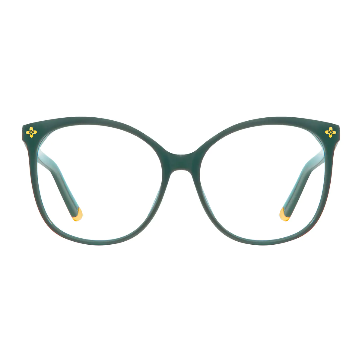 Cat-eye Green Eyeglasses