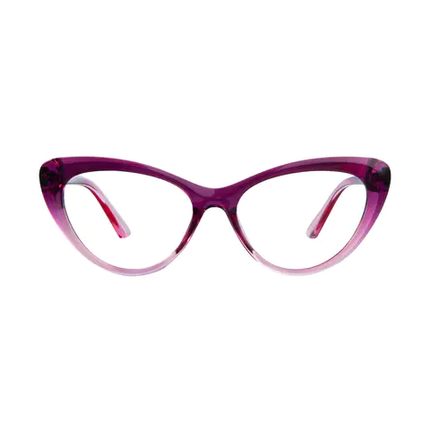 Cat-eye Gradient Purple Eyeglasses