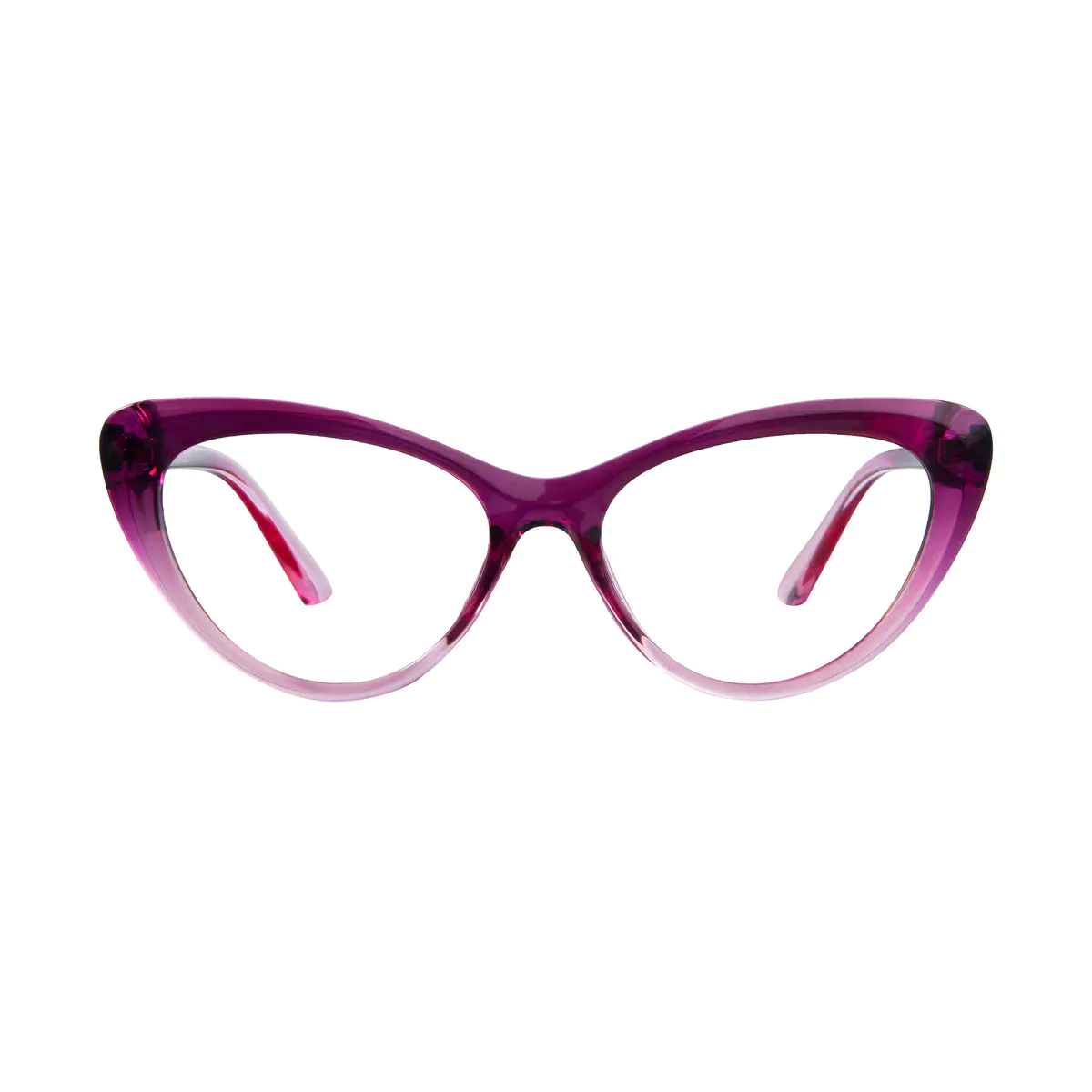 Cat-eye Gradient Purple Eyeglasses