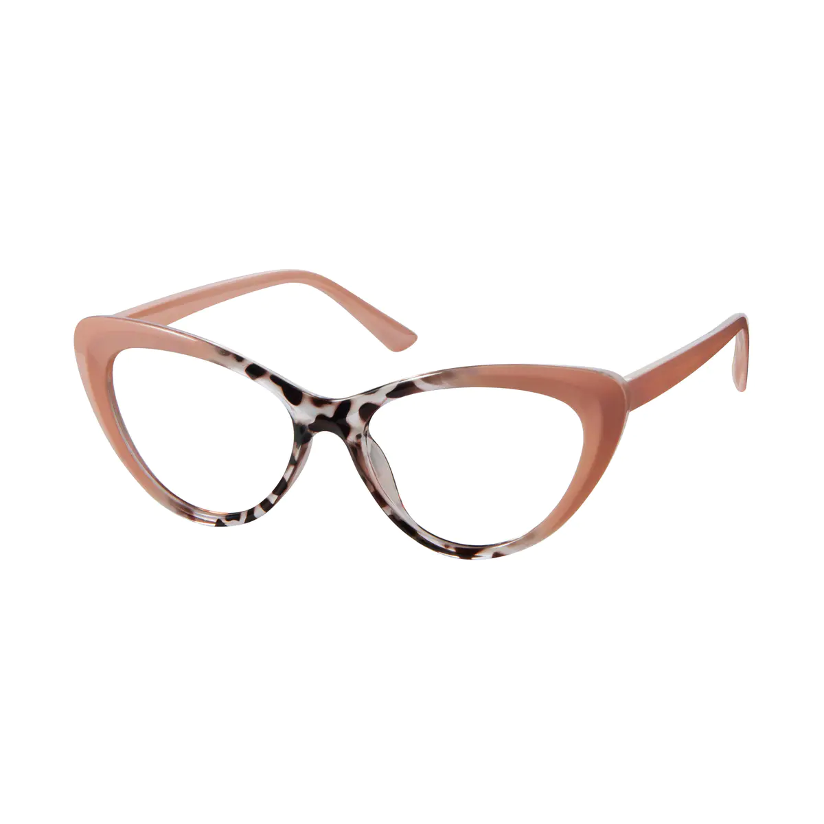 Cat-eye Tortoiseshell/Pink Eyeglasses