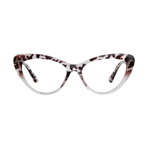 Cat-eye Tortoiseshell/Clear Eyeglasses