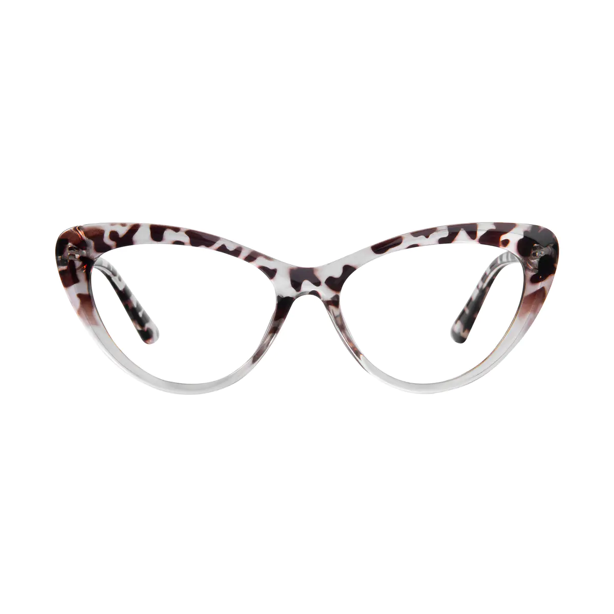 Cat-eye Tortoiseshell/Clear Eyeglasses
