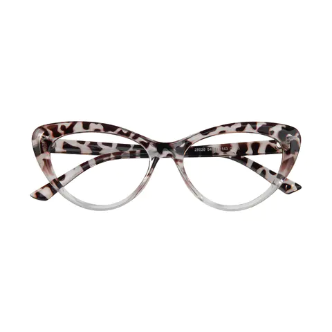Cat-eye Tortoiseshell/Clear Eyeglasses