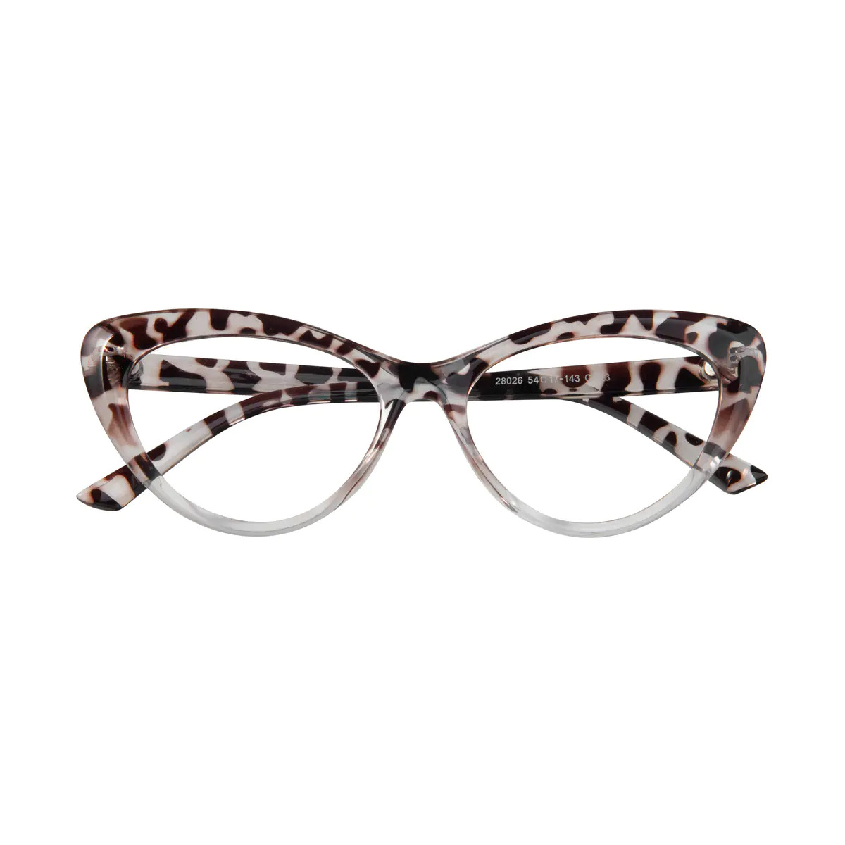 Cat-eye Tortoiseshell/Clear Eyeglasses