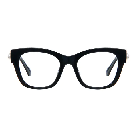Square Black Eyeglasses