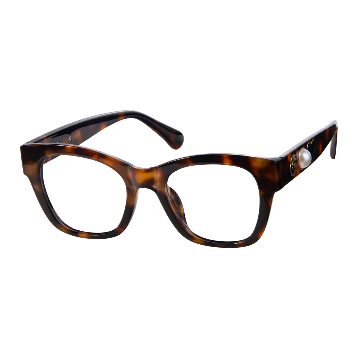 Square Tortoiseshell Eyeglasses