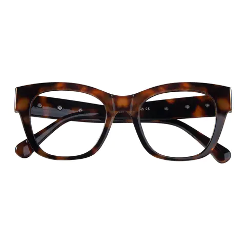 Square Tortoiseshell Eyeglasses