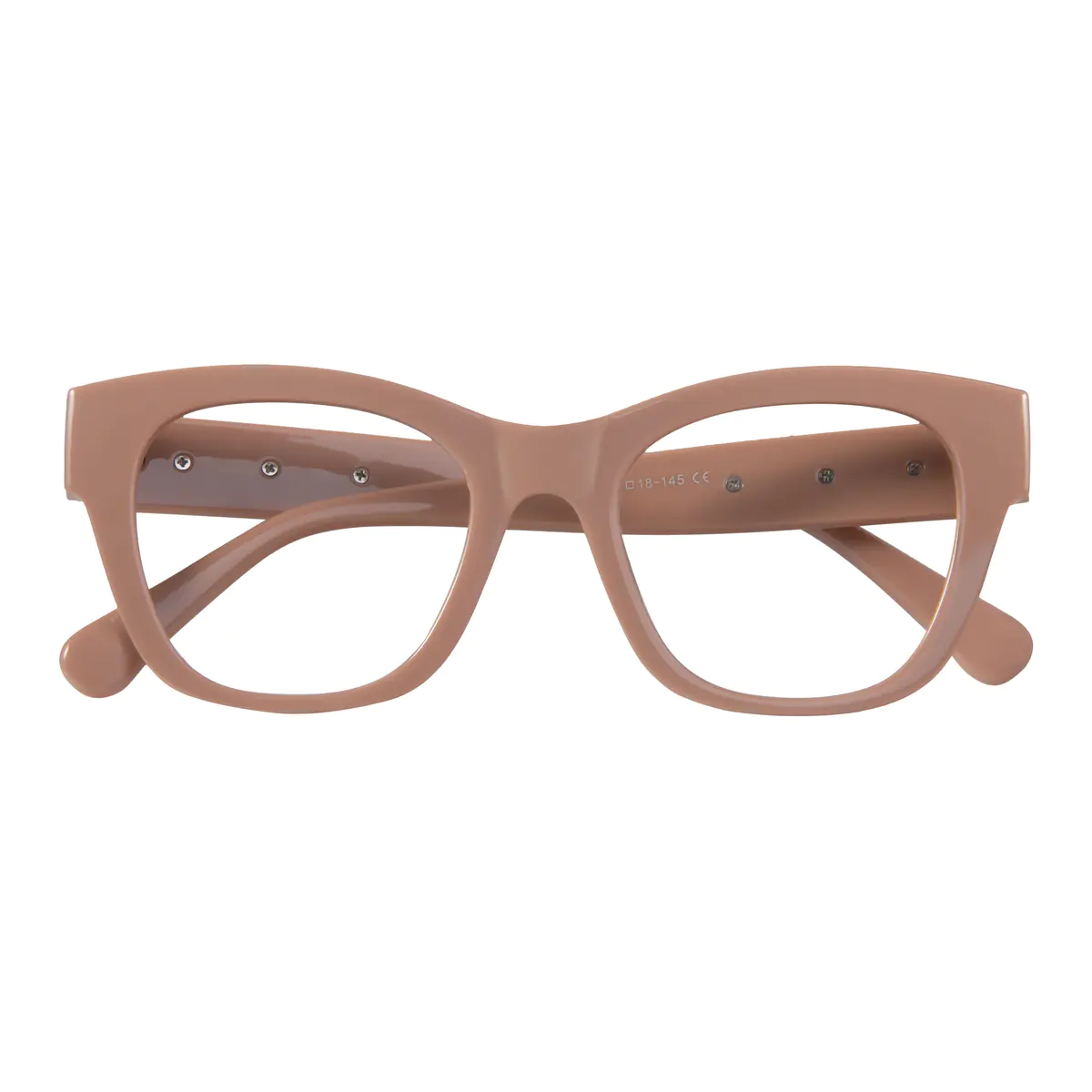 Square Pink Eyeglasses