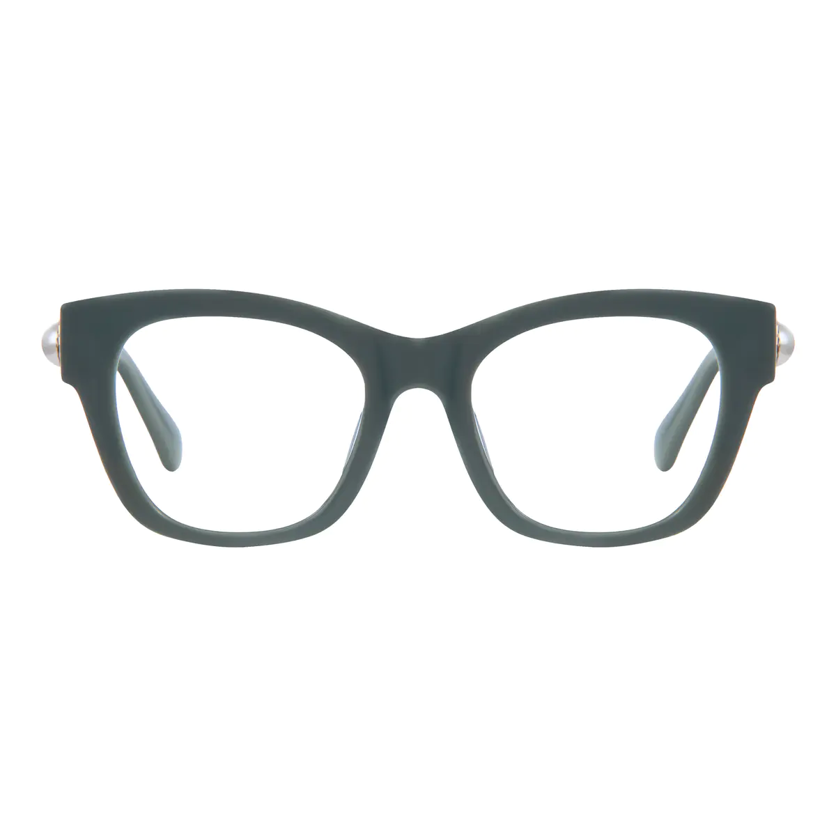 Square Green Eyeglasses