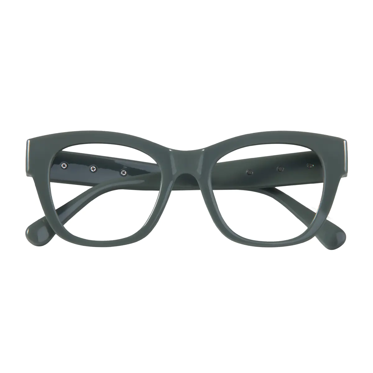 Square Green Eyeglasses
