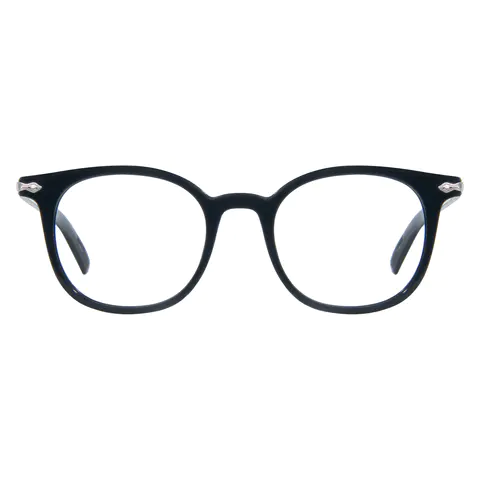 Round Black Eyeglasses