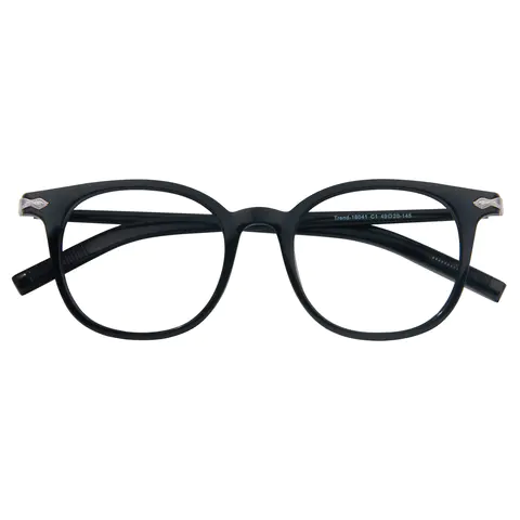 Round Black Eyeglasses