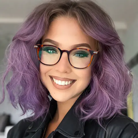 Round Transparent Gray Eyeglasses