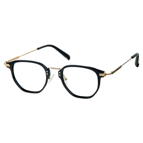 Geometric Black Eyeglasses