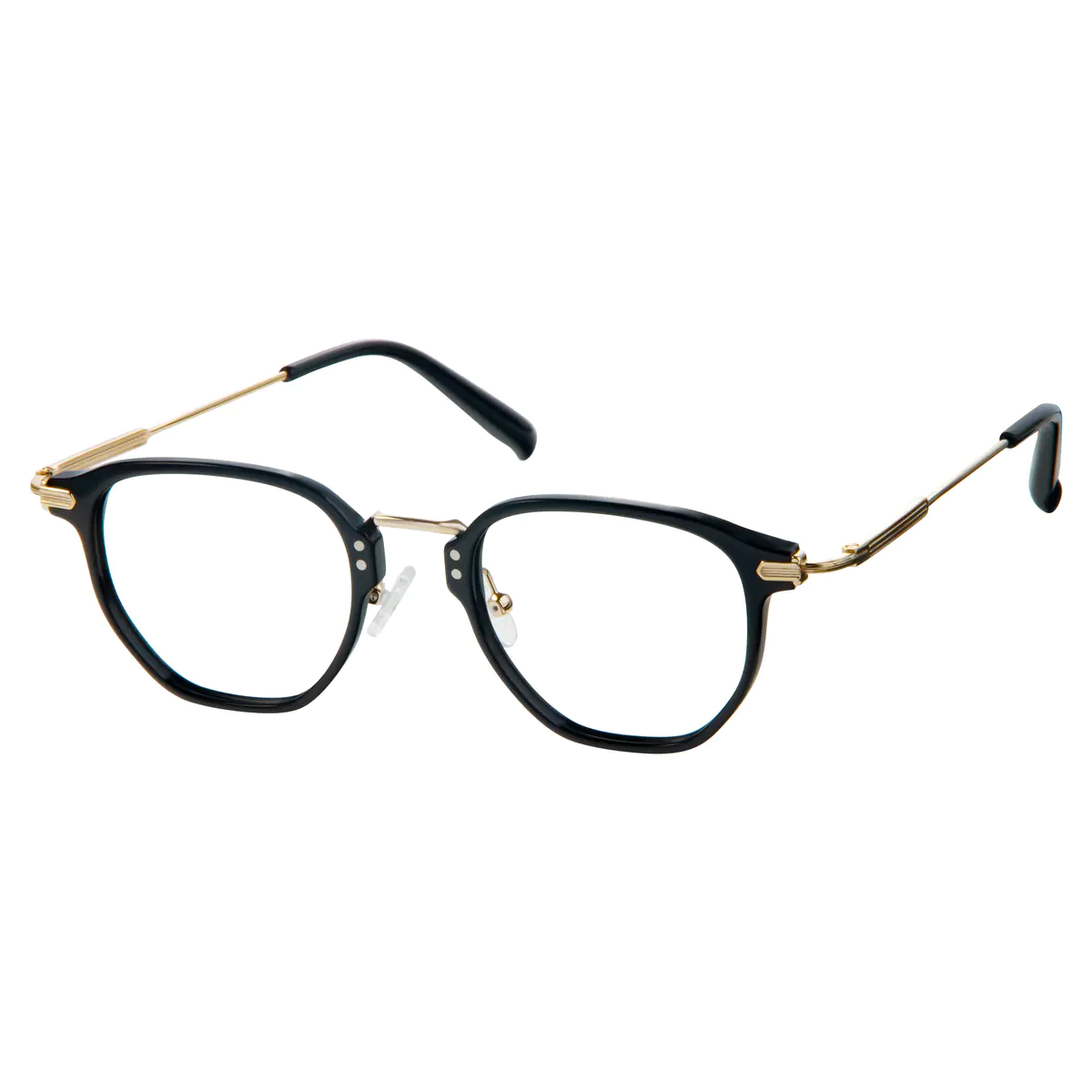 Geometric Black Eyeglasses