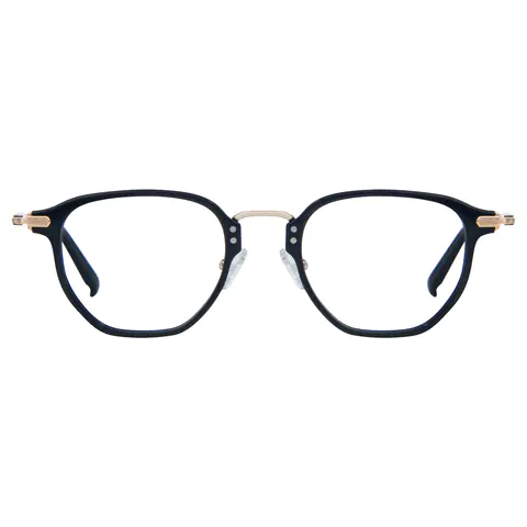 Geometric Black Eyeglasses