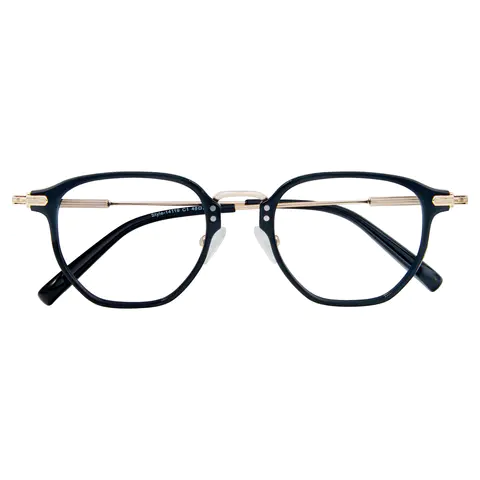 Geometric Black Eyeglasses