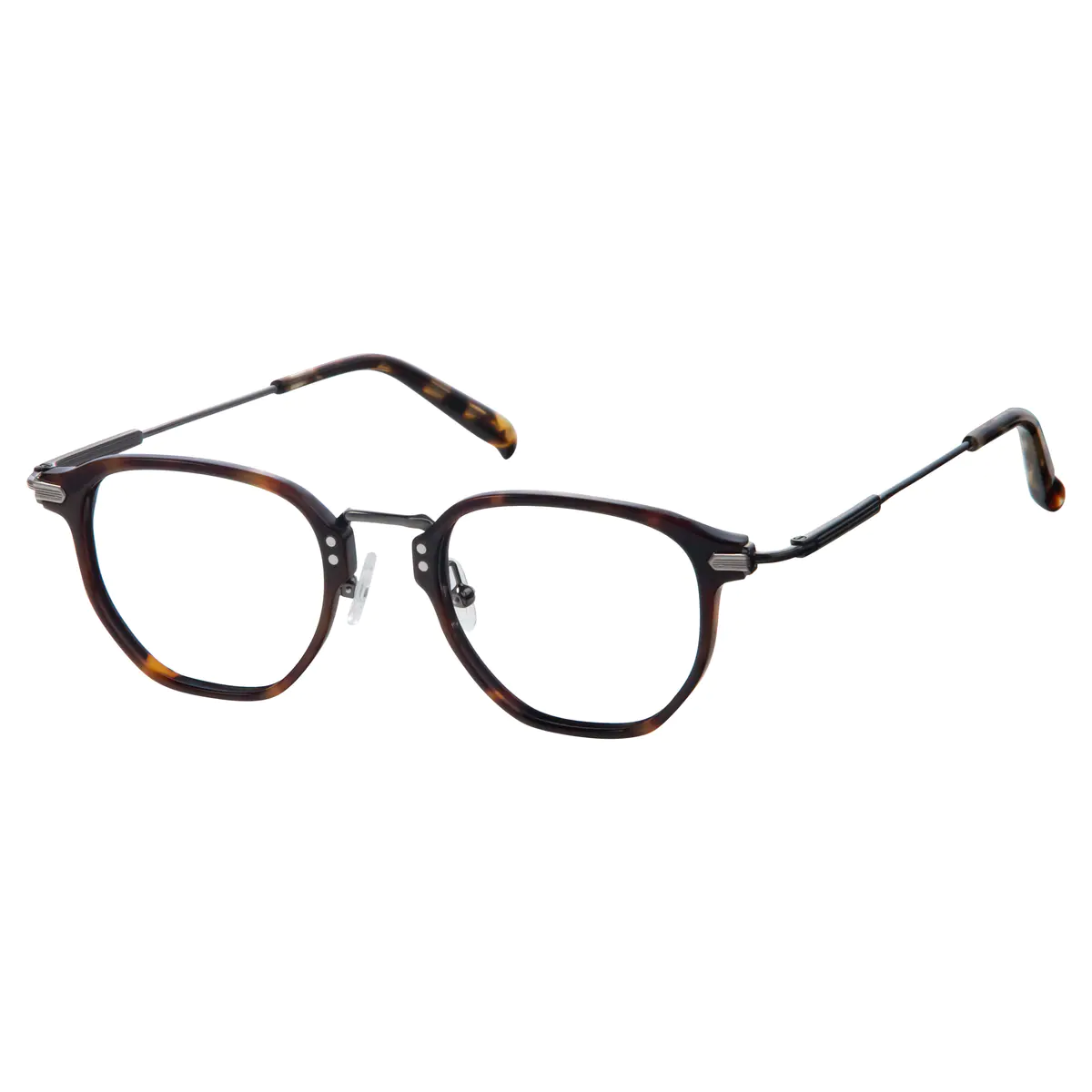 Geometric Tortoiseshell Eyeglasses