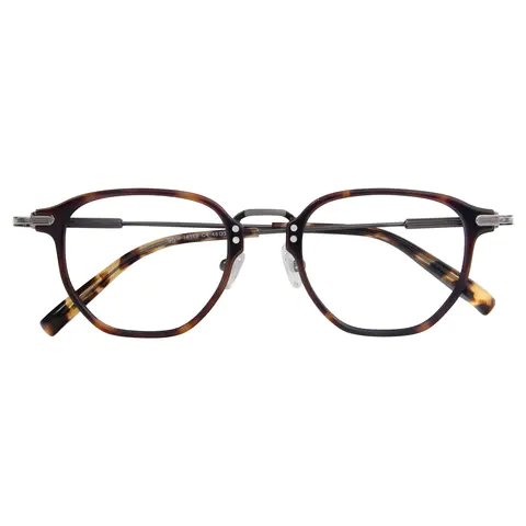Geometric Tortoiseshell Eyeglasses