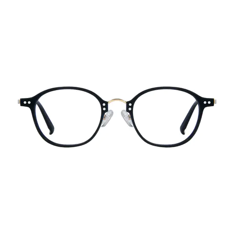 Round Black Eyeglasses