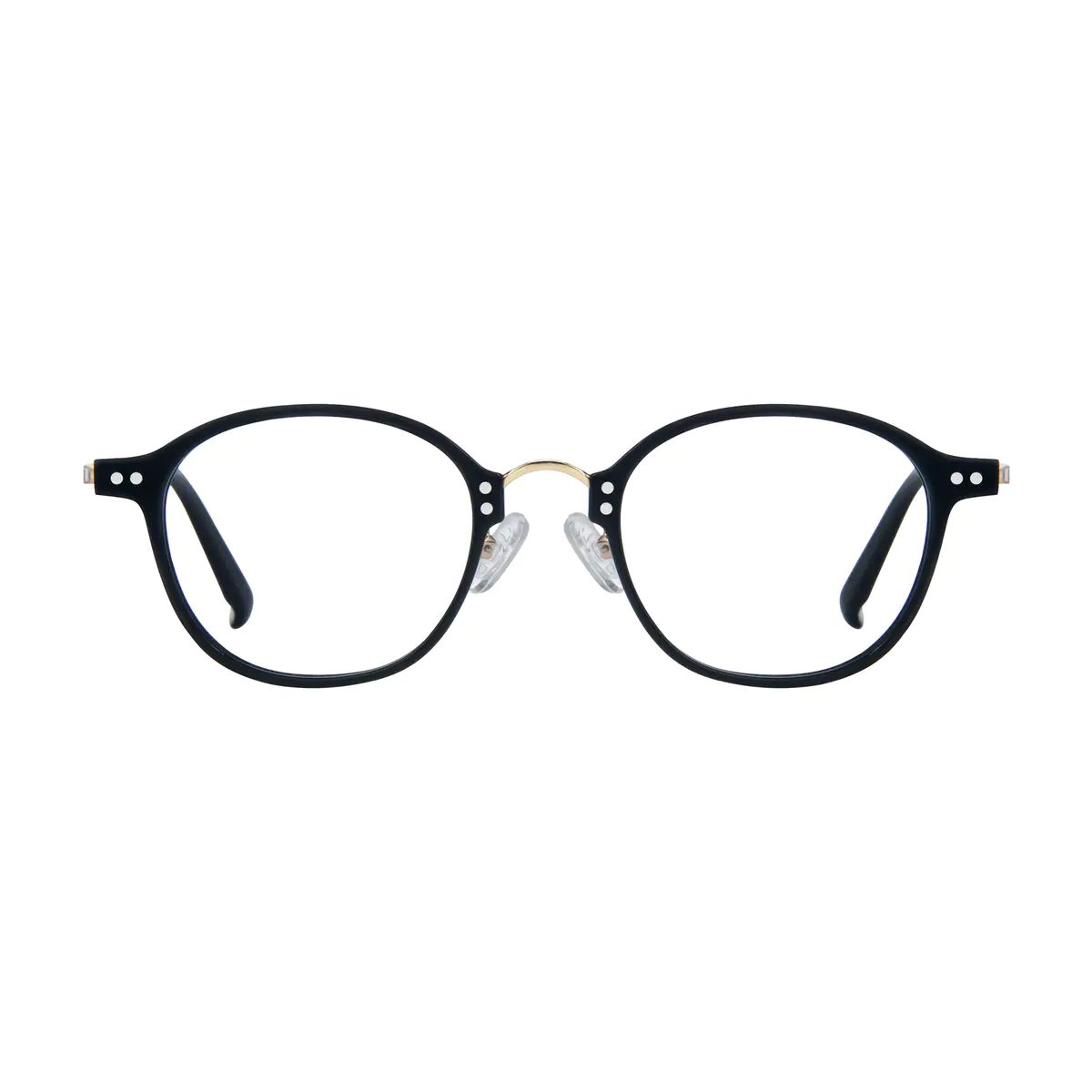 Round Black Eyeglasses