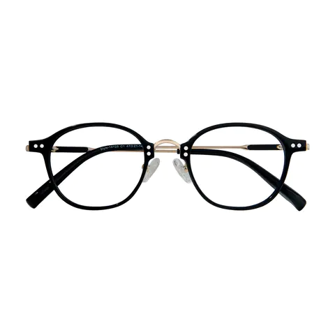 Round Black Eyeglasses