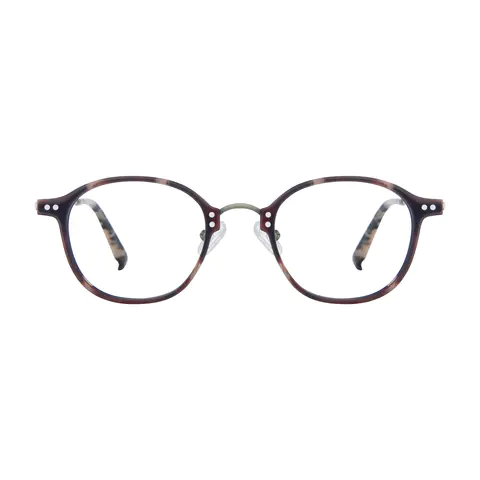 Round Tortoiseshell Eyeglasses