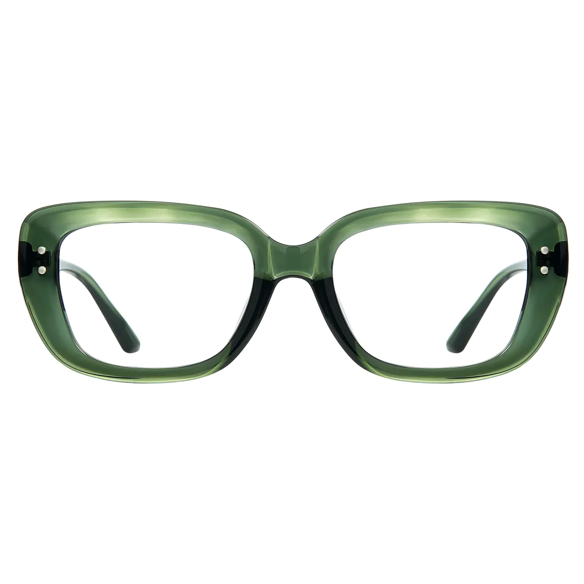 Rectangle Green Eyeglasses