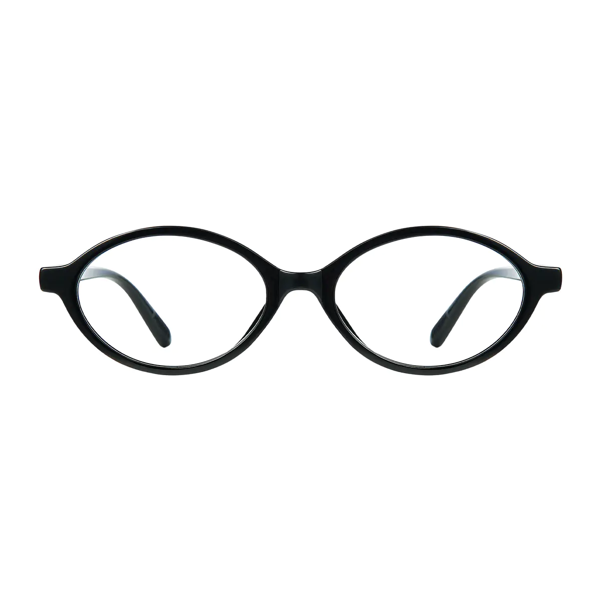 Oval Black Eyeglasses