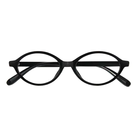 Oval Black Eyeglasses