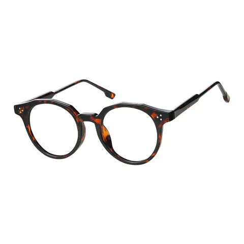 Round Tortoiseshell Eyeglasses