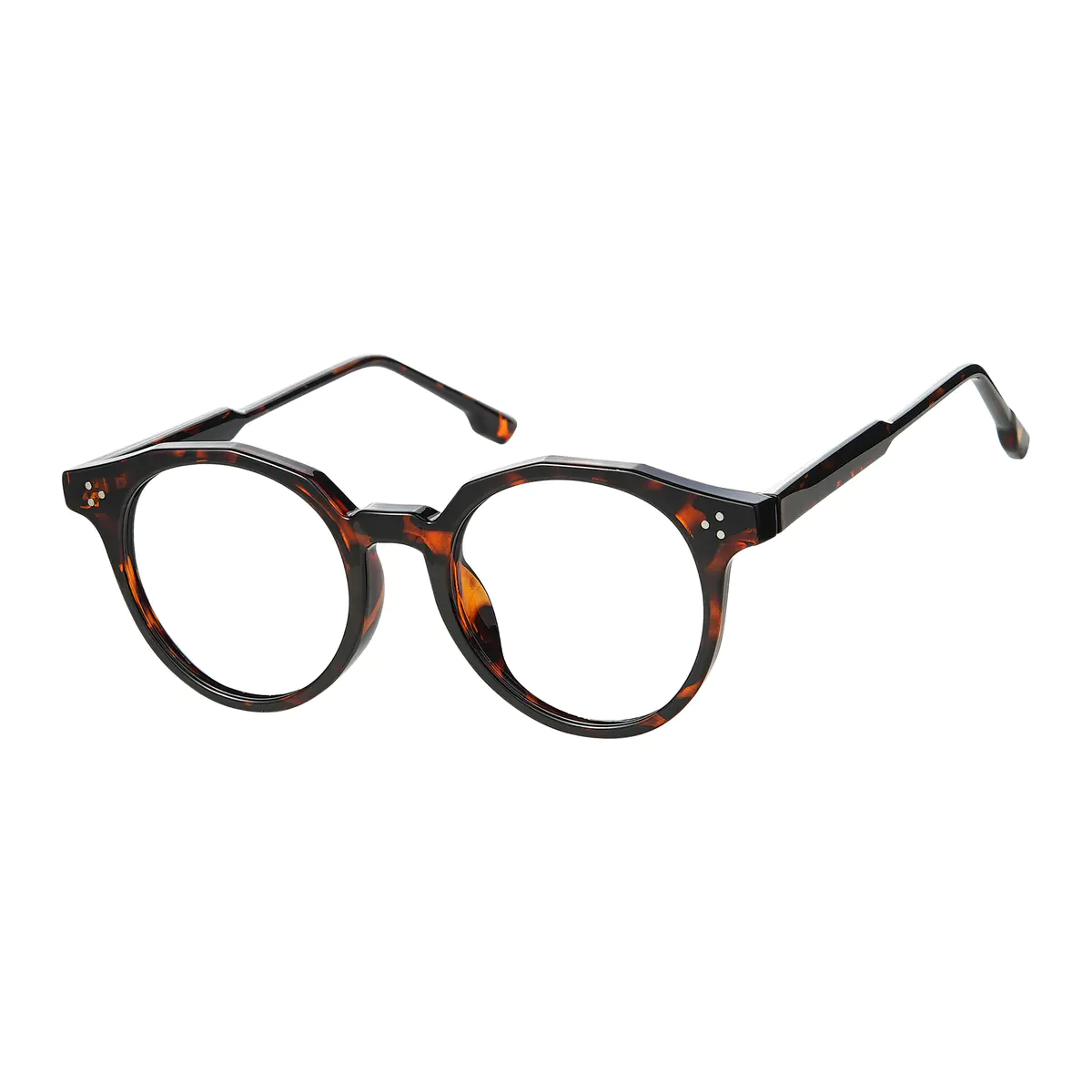 Round Tortoiseshell Eyeglasses