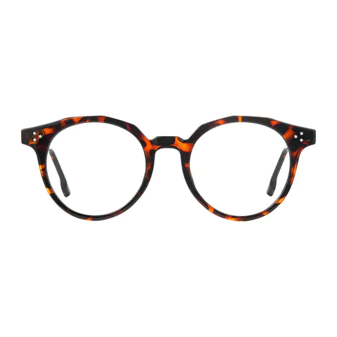 Round Tortoiseshell Eyeglasses