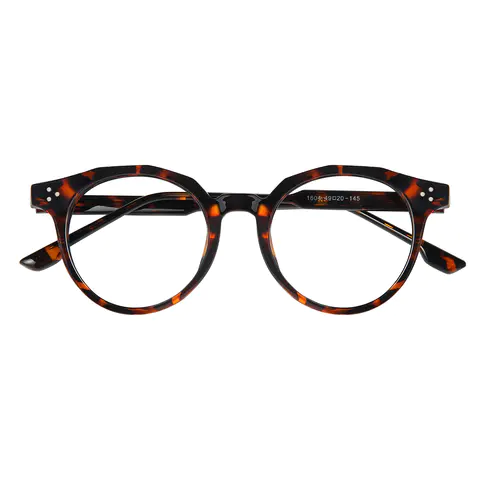 Round Tortoiseshell Eyeglasses