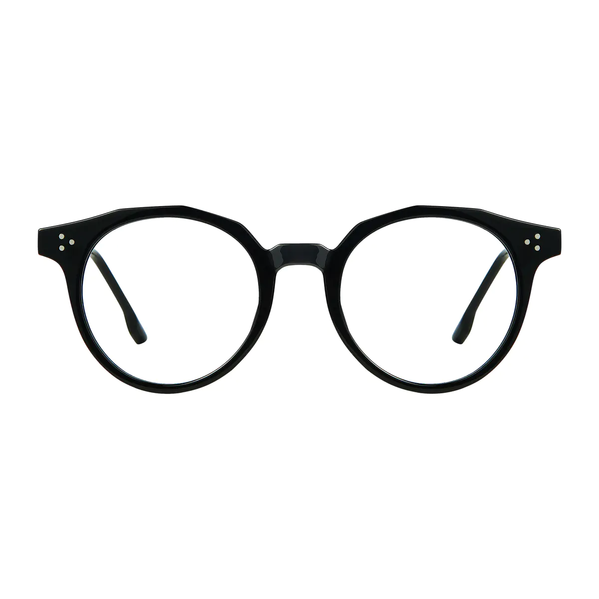 Round Black Eyeglasses