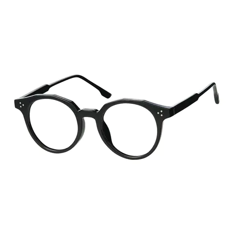 Round Black Eyeglasses