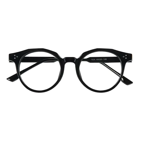 Round Black Eyeglasses